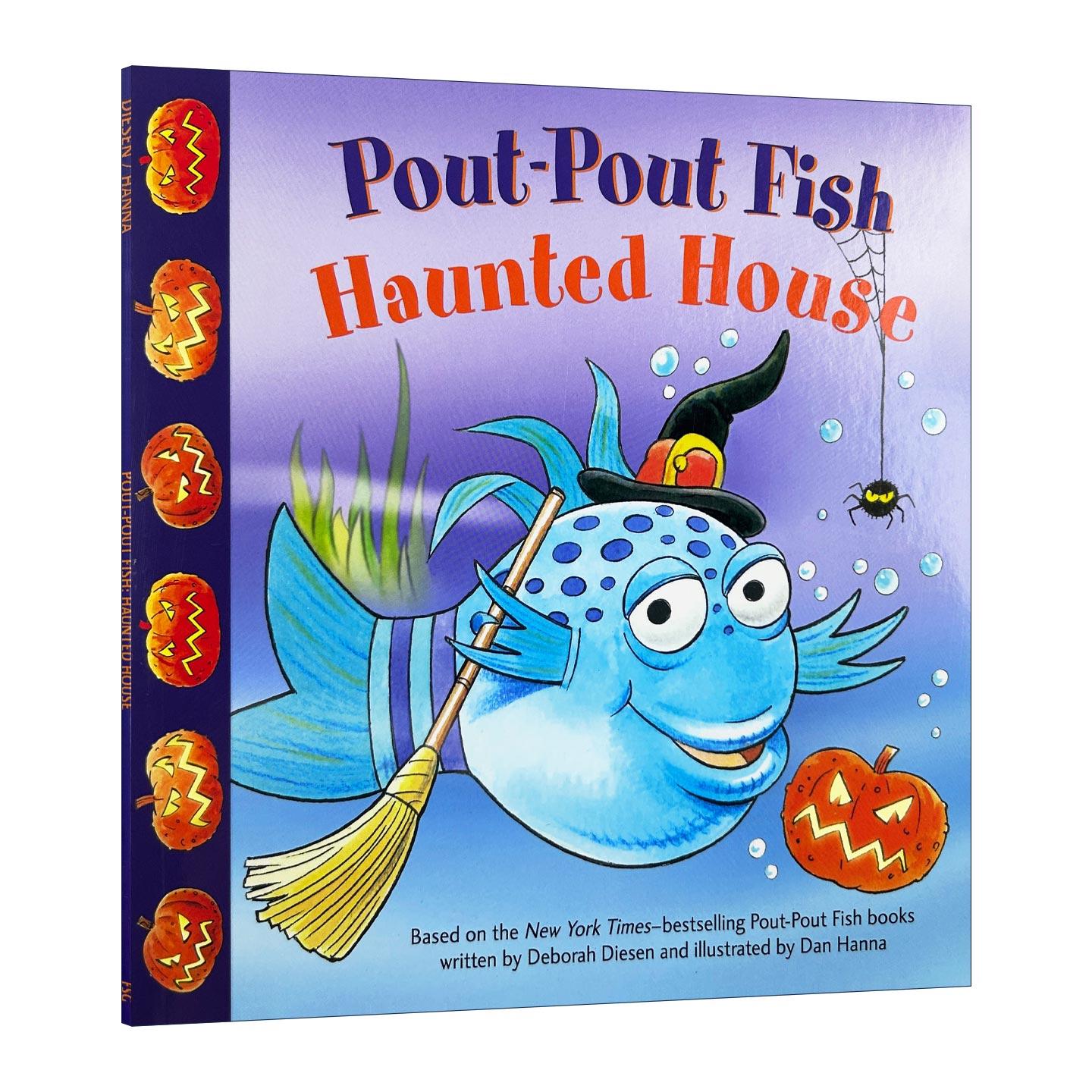 英文原版 Pout-Pout Fish Haunted House 噘嘴鱼 鬼屋 万圣节 儿童绘本 英文版 进口英语原版书籍
