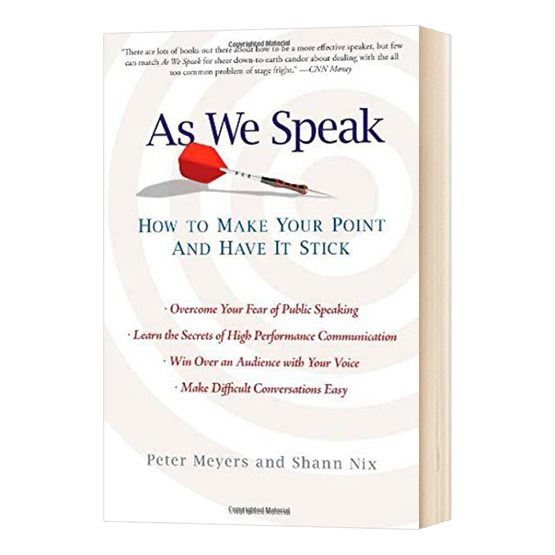 高效演讲 斯坦福受欢迎的沟通课 英文原版 As We Speak How to Make Your Point and Have It Stick 英文版进口原版英语书籍