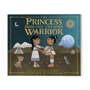 公主与勇士 英文原版 Princess and the Warrior 两座火山的故事 儿童精装绘本 Duncan Tonatiuh 英文版 进口英语原版书籍