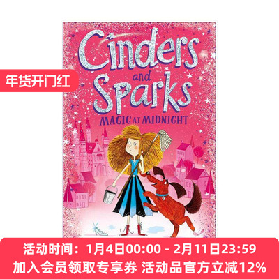 英文原版 Cinders and Sparks Magic at Midnight 小辛和小帕系列1 午夜魔法 爆笑改编灰姑娘童话 英文版 进口英语原版书籍