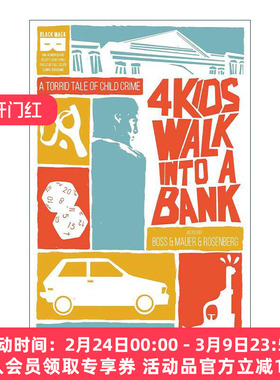 英文原版 4 Kids Walk Into A Bank 4个孩子走进一家银行 犯罪漫画 英文版 进口英语原版书籍