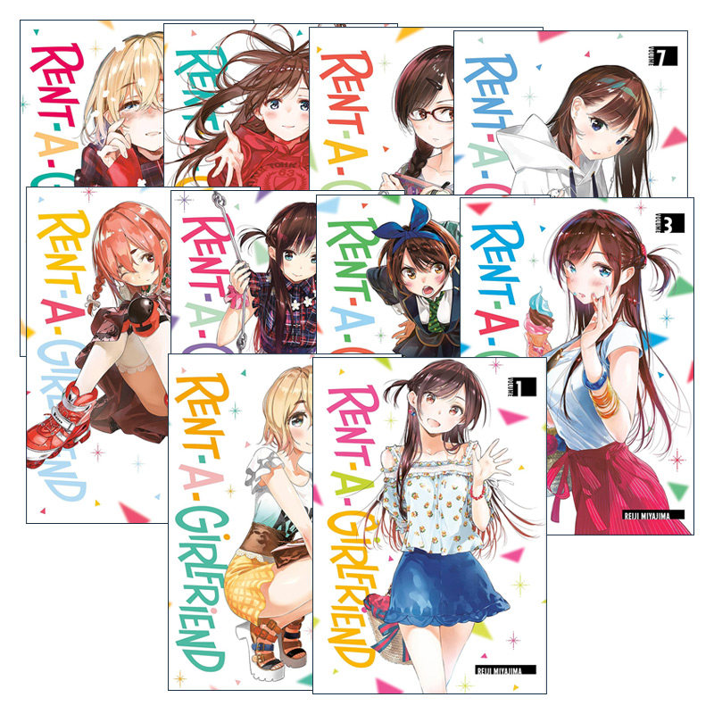 现货 英文原版 Rent-A-Girlfriend 租借女友系列10册 出租女友 同名动漫漫画 宫岛礼吏 讲谈社 英文版 进口英语原版书籍