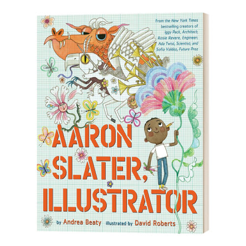 亚伦想当插画师 英文原版 Aaron Slater  Illustrator 梦想行动派 STEAM教育 精装绘本 英文版 进口英语原版书籍