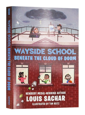 歪歪路小学4 英文原版小说 Wayside School Beneath the Cloud of Doom 英文版进口英语儿童章节小说书 洞作者路易斯萨奇尔作品