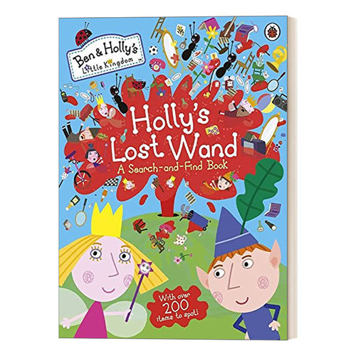 英文原版 班班和莉莉的小王国 丢失的魔杖 Ben and Holly's Little Kingdom Holly's Lost Wand A Search-and-Find Book儿童找找书