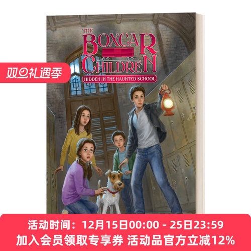 英文原版 Hidden in the Haunted School 藏在闹鬼的学校里 棚车少年144 The Boxcar Children Mysteries 英文版进口英语原版书籍