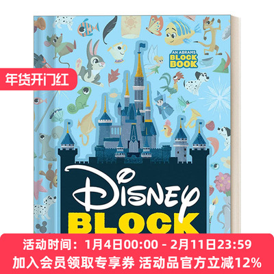 英文原版绘本 Disney Block 迪斯尼经典动画电影绘本 镂空设计造型纸板书 异型书 Alphablock创意字母同系列 英文版 进口英语书籍