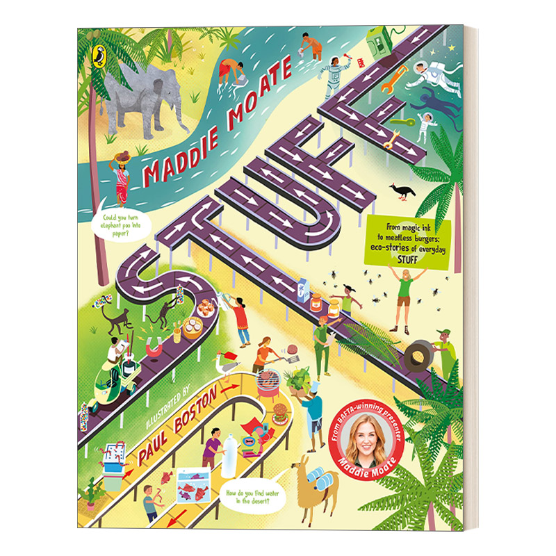 生活物品都从哪里来 英文原版绘本 Stuff 儿童科普绘本 英文版 进口英语原版书籍