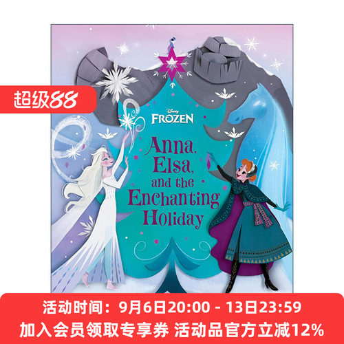 安娜 艾莎和迷人的假期 英文原版 Frozen Anna Elsa and the Enchanting Holiday 冰雪奇缘 儿童迪士尼精装绘本 进口英语原版书籍