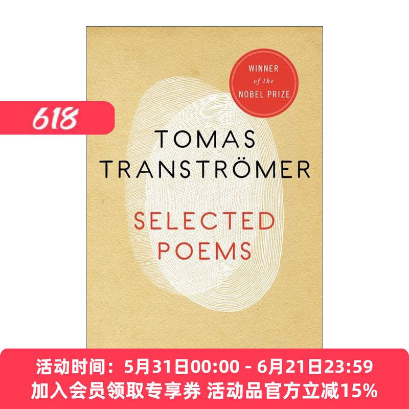 托马斯特朗斯特罗姆 英文原版 Selected Poems 托马斯特朗斯特罗姆1954-1986诗歌选集 英文版 进口英语原版书籍