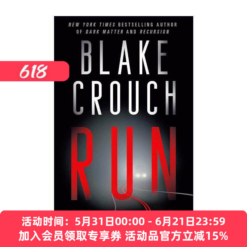 英文原版 Run 逃 科幻小说 人生复本作者布莱克·克劳奇 英文版 进口英语原版书籍