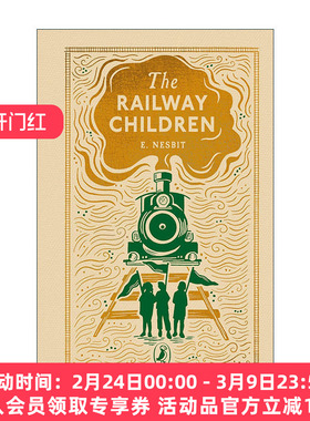 英文原版 The Railway Children 铁路边的孩子们 Puffin Clothbound Classics 精装海雀布纹经典 英文版 进口英语原版书籍