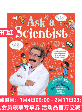 英文原版 Ask A Scientist 问问科学家 儿童科普百科 100个现实中的问题 新版 精装 英文版 进口英语原版书籍