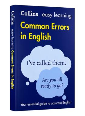 柯林斯常见英文错误 英文原版 Collins Common Errors in English 提高技能 英语词汇语言学习工具书 英文版进口书籍正版