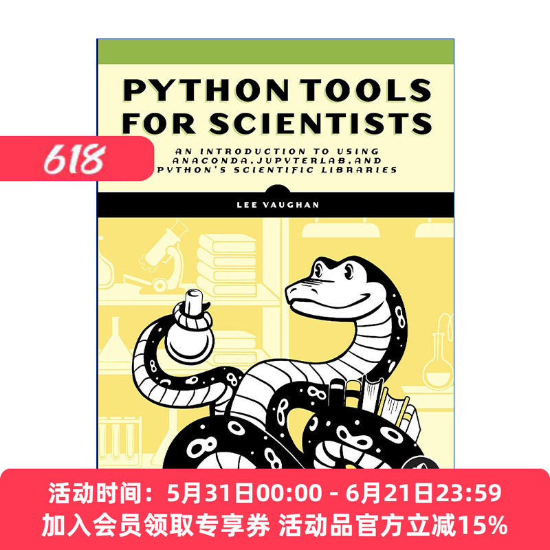 给科学家的Python工具 英文原版 Python Tools for Scientists 使用Anaconda JupyterLab和Python科学库导论 英文版 进口书籍