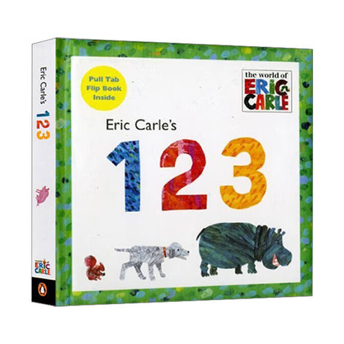 英文原版Eric Carle's 123 The World of Eric Carle艾瑞卡尔教你学数字 精装纸板翻翻书 儿童启蒙认知绘本 艾瑞卡尔 英文版进口书
