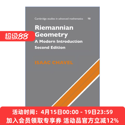 黎曼几何  英文原版 Riemannian Geometry 剑桥高等数学研究系列 英文版 进口英语原版书籍
