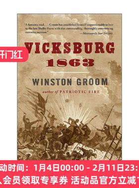 英文原版 Vicksburg 1863 维克斯堡 美国历史 阿甘正传作者Winston Groom 英文版 进口英语原版书籍