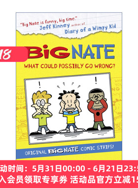 我们班有个捣蛋王  英文原版 Big Nate Compilation What Could Possibly Go Wrong 大内特漫画合集 英文版 进口英语原版书籍