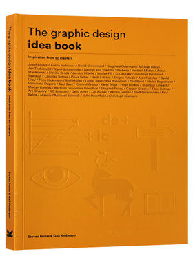平面设计有这个50个点子就通了 英文原版 The Graphic Design Idea Book 来自鬼才设计师的分享 设计理论 英文版进口英语艺术书籍