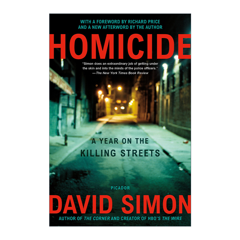 凶年 美剧火线编剧 英文原版 Homicide A Year on the Killing Streets 英文版 进口英语原版书籍