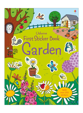 英文原版 First Sticker Book Garden 第一本贴纸书 花园 英文版 进口英语原版书籍