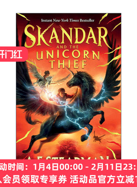 斯坎达和独角兽贼 英文原版 Skandar and the Unicorn Thief 儿童动作冒险小说 英文版 进口英语原版书籍