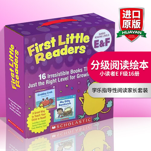小读者E F级16册 英文原版分级阅读绘本 First Little Readers Guided Reading Levels E and F 学乐指导性阅读家长 英文版英语书