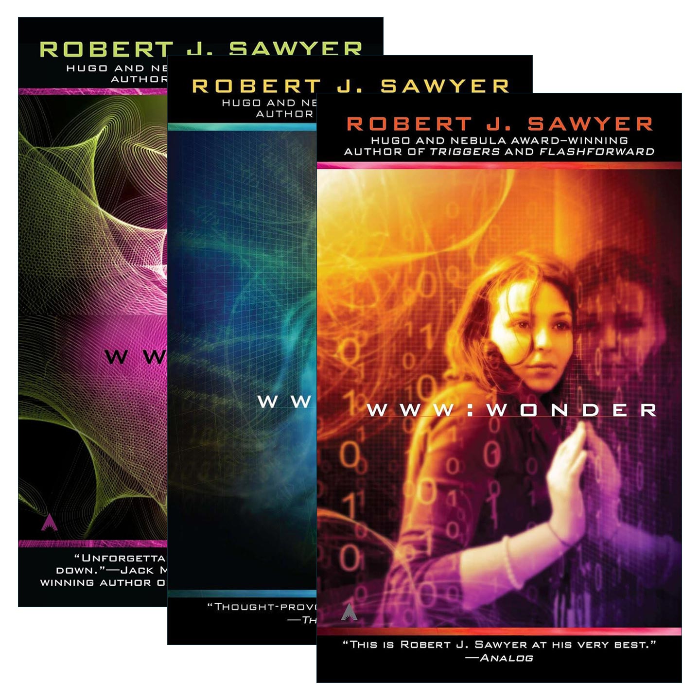 英文原版 The WWW Trilogy系列3册 科幻小说 雨果奖得主 恐龙文明三部曲作者罗伯特·索耶 英文版 进口英语原版书籍