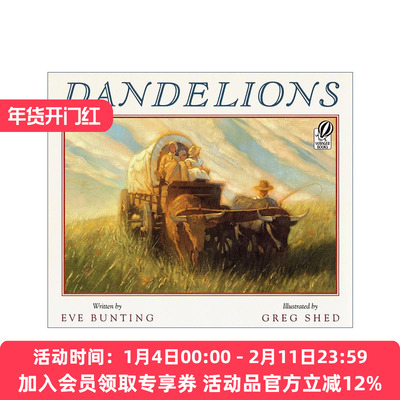 英文原版绘本 Dandelions 蒲公英 大开绘本 凯迪克奖作者伊芙·邦婷 英文版 进口英语原版书籍