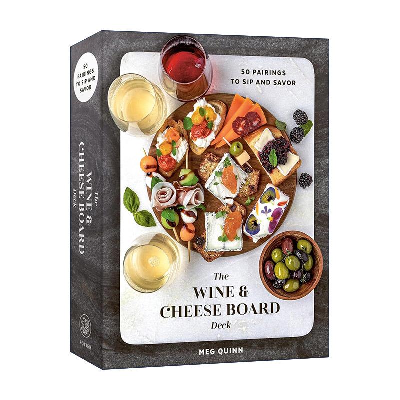 英文原版 The Wine and Cheese Board Deck 葡萄酒与芝士 创意搭配指南卡片 美味配方 Meg Quinn 英文版 进口英语原版书籍