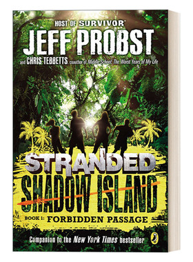 英文原版 Stranded Shadow Island 01 Forbidden Passage 搁浅 暗影岛三部曲01 禁止通道 儿童动作冒险小说 英文版 进口英语书籍