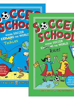 英文原版 Soccer School Season Where Soccer Explains Rules/Tackles the World 足球学校2册 绘本 英文版 进口英语原版书籍