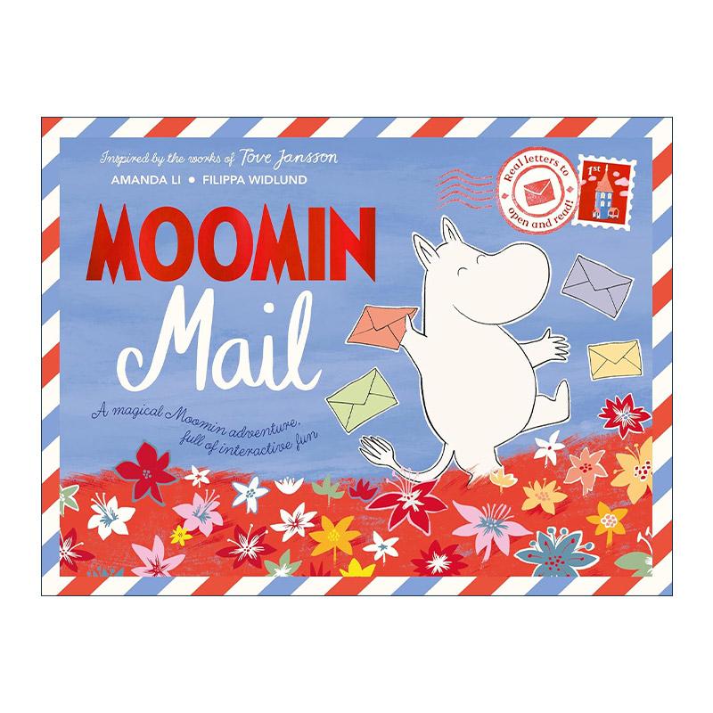 英文原版 Moomin Mail Real Letters to Open and Read 姆明的信件2 内附信件 明信片 折纸 儿童互动精装绘本 进口英语原版书籍