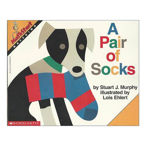 英文原版 Mathstart Level 1 A Pair of Socks 数学启蒙绘本1级 英文版 进口英语原版书籍