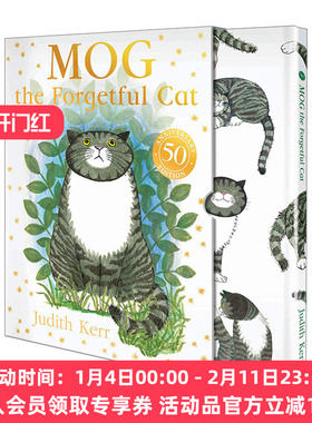 英文原版绘本 Mog The Forgetful Cat Slipcase Gift Edition 爱忘事的小猫格格 50周年精装礼盒版 英文版 进口英语原版书籍