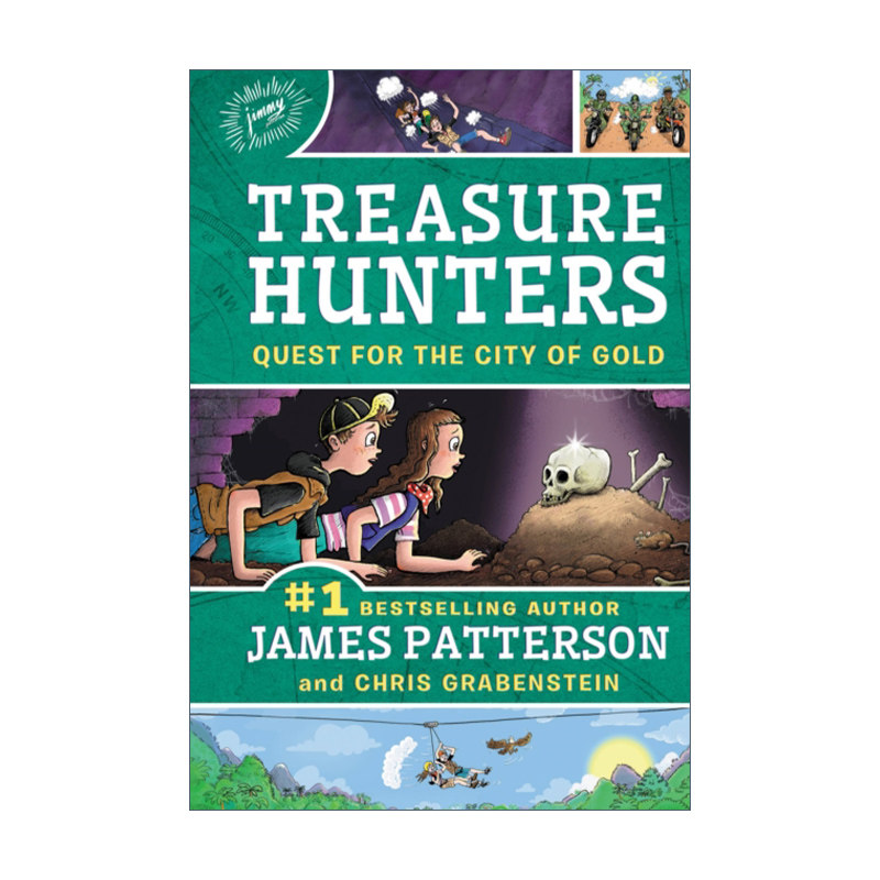 英文原版 Treasure Hunters #5 Quest for the City of Gold 夺宝奇兵#5 精装 英文版 进口英语原版书籍