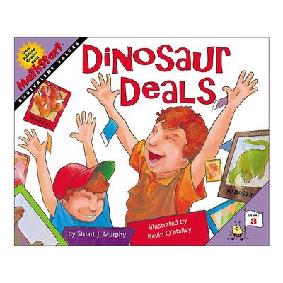 英文原版 Mathstart Level 3 Dinosaur Deals 数学启蒙绘本3级 英文版 进口英语原版书籍