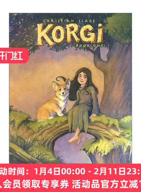 英文原版 Korgi 01 Sprouting Wings! 柯吉系列01 长出翅膀 儿童冒险幻想漫画 Christian Slade 英文版 进口英语原版书籍