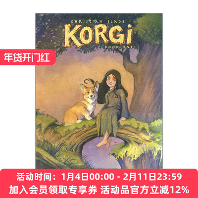 英文原版 Korgi 01 Sprouting Wings! 柯吉系列01 长出翅膀 儿童冒险幻想漫画 Christian Slade 英文版 进口英语原版书籍