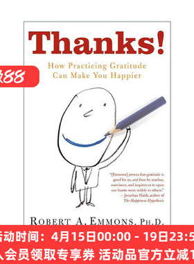 英文原版 Thanks 俞感恩俞富足 加州大学戴维斯分校教授Robert Emmons 英文版 进口英语原版书籍