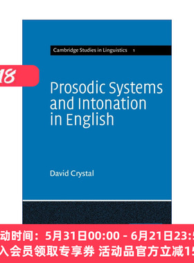 英语韵律系统及语调  英文原版 Prosodic Systems and Intonation in English 剑桥语言学研究系列 英文版 进口英语原版书籍