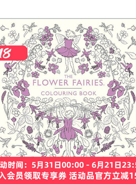英文原版 The Flower Fairies Colouring Book 花仙子涂色书 儿童艺术书 英文版 进口英语原版书籍