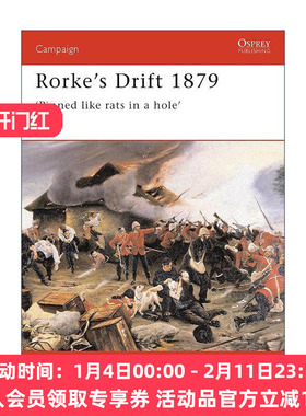 英文原版 Rorke's Drift 1879 祖鲁战争罗克渡口战役 战争历史系列 英文版 进口英语原版书籍