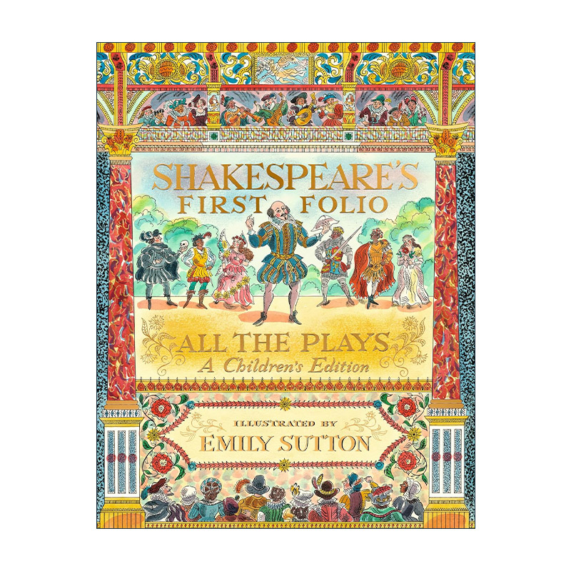 英文原版 Shakespeare's First Folio All The Plays 莎士比亚第一对开本 精装 戏剧合集 经典文学名著插图版 进口英语原版书籍