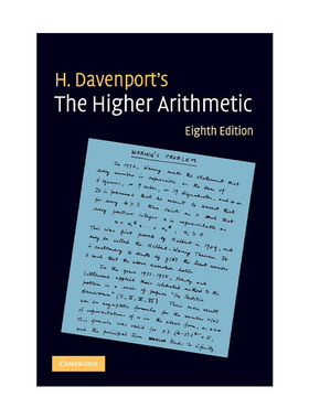英文原版 The Higher Arithmetic 高等算数 数论入门 H. Davenport 剑桥本科数学书单 英文版 进口英语原版书籍
