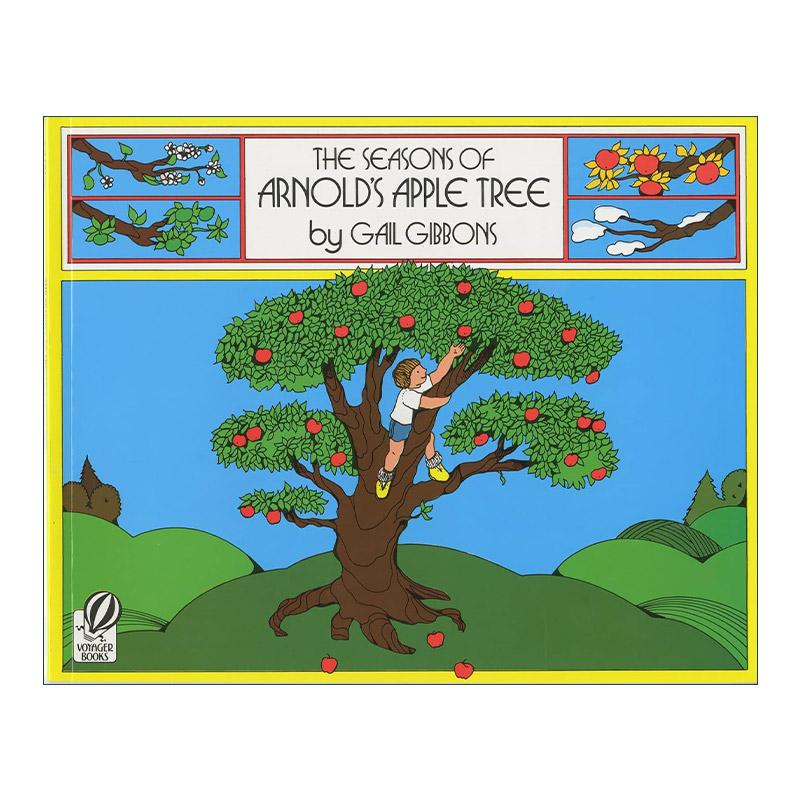 英文原版 The Seasons of Arnold's Apple Tree阿诺德的苹果树四季季节盖尔吉本斯科普绘本Gail Gibbons进口英语原版书籍