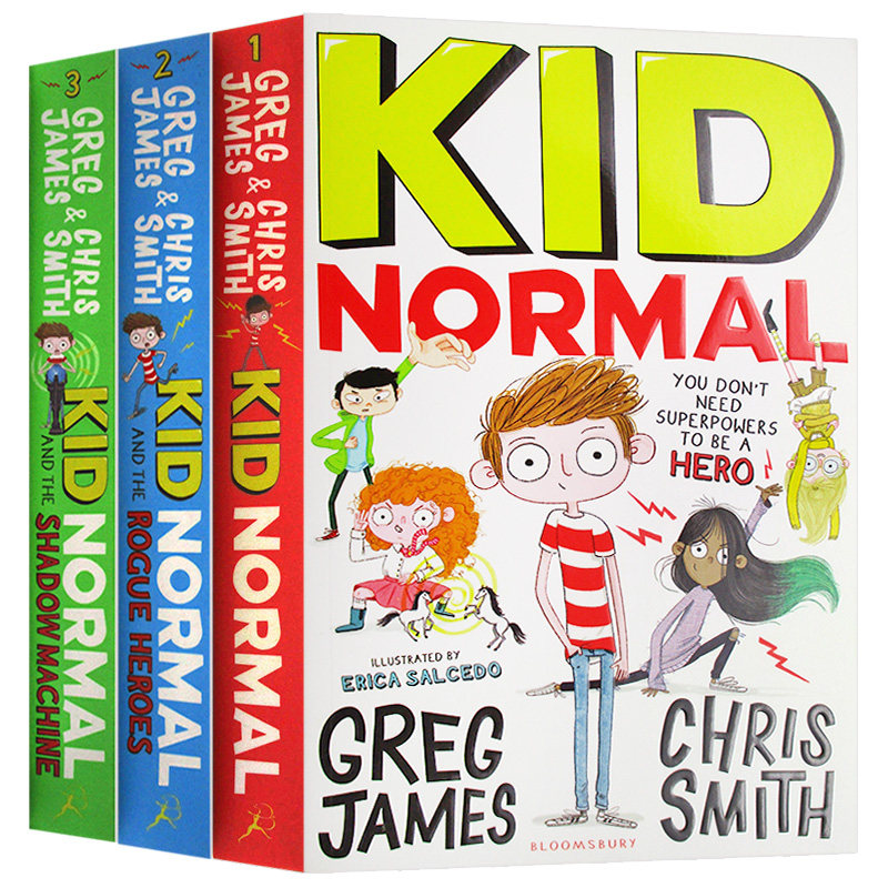 华研原版 麻瓜小子系列3册 英文原版小说 Kid Normal 麻瓜小孩 超级英雄 英文版儿童文学小说书 进口中小学生英语课外阅读 带插图