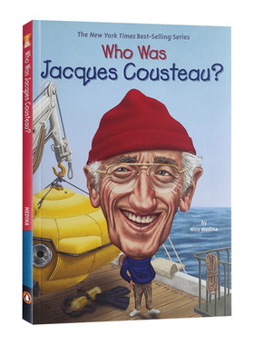 英文原版 Who Was Jacques Cousteau? 雅克·库斯托是谁 探险家 海洋 名人传记 中小学生英语课外阅读读物 英文版 进口英语书籍