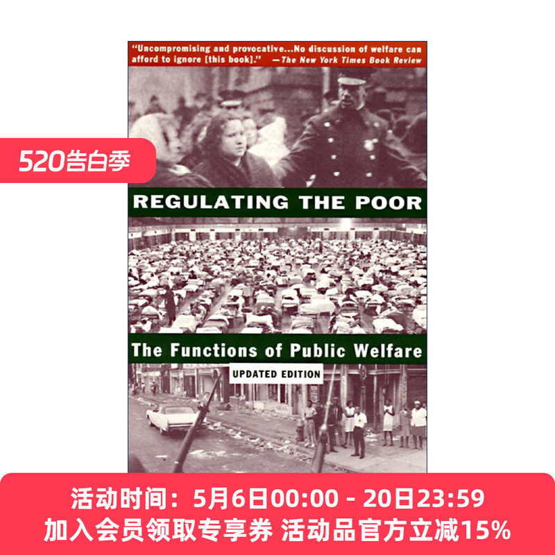 英文原版 Regulating the Poor 监管穷人 公共福利的功能 社会学 Frances Fox Piven 英文版 进口英语原版书籍